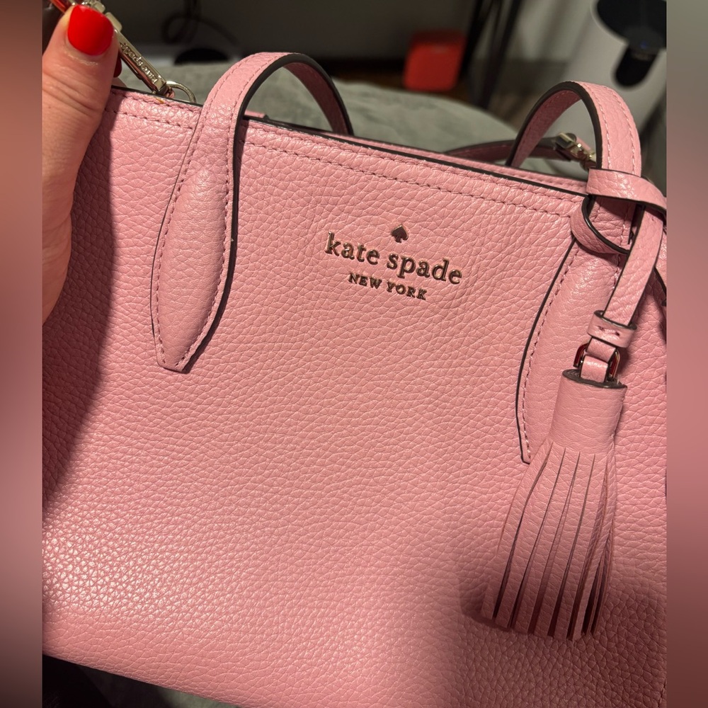 Kate Spade Pink Crossbody Bag with Tassel - Picture 6 of 6